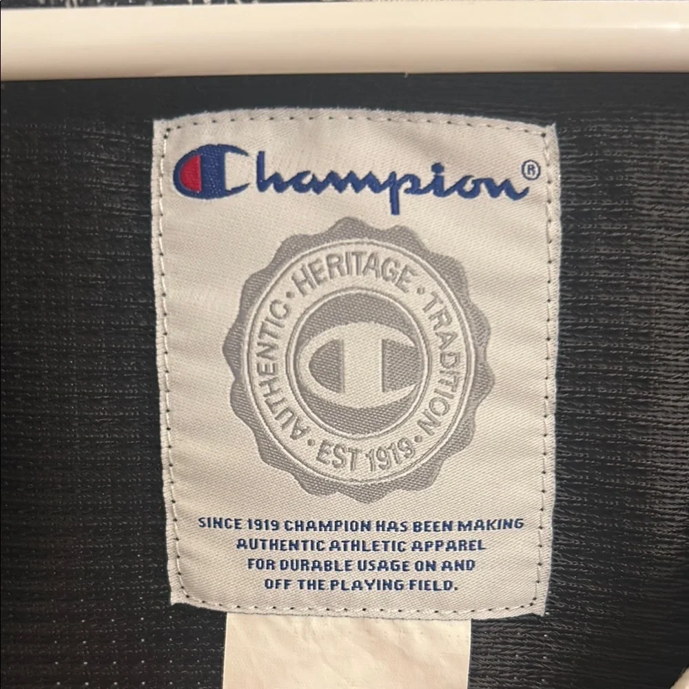Champion Black White Athletic Tank Top Polyester Size Medium - Picture 5 of 8